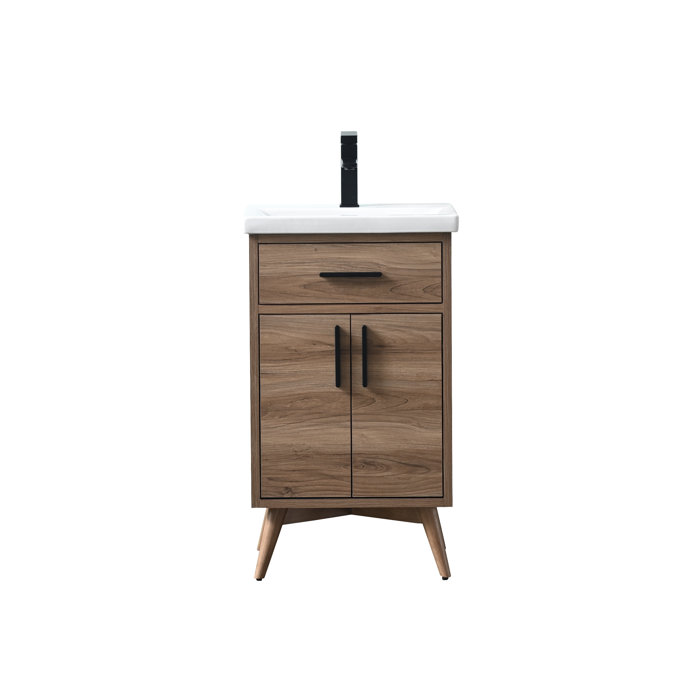 Mercury Row® Binford 20.4'' Single Bathroom Vanity with Ceramic Top